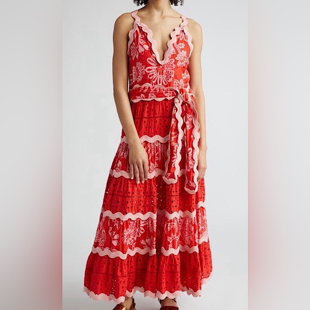 Brand New! FARM Rio Flowerful Birds
Floral Maxi Sun, $200